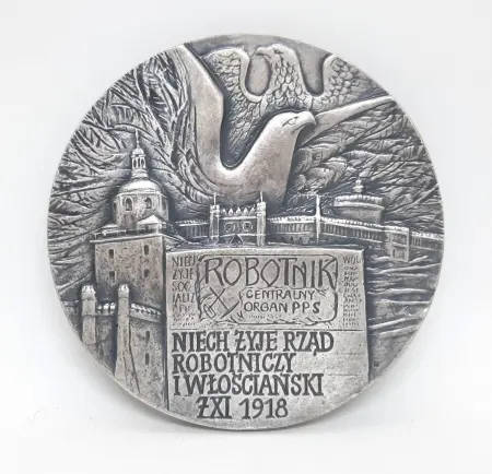 Medal Ignacy Daszyński 1866-1936 / 70 Rocznica Odzyskania Niepodległości Polski