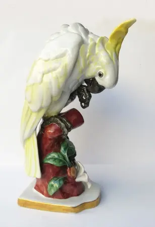 Figurka Kakadu L. Foucar, Hutschenreuther, 1919-1928