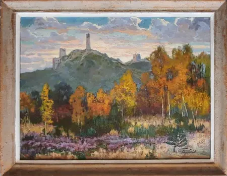 Pejzaż jesienny - Ruiny Zamku w Olsztynie k. Częstochowy