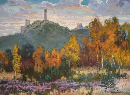 Pejzaż jesienny - Ruiny Zamku w Olsztynie k. Częstochowy