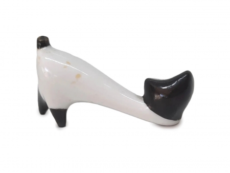 Figurka porcelanowa 'Mały Kotek' proj. Liliana Borenowska, Ćmielów ok. 1960 r.