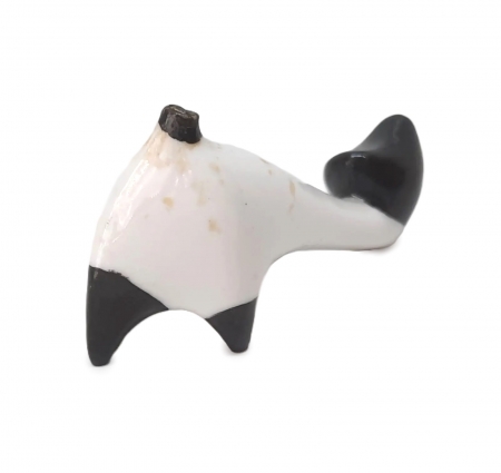 Figurka porcelanowa 'Mały Kotek' proj. Liliana Borenowska, Ćmielów ok. 1960 r.