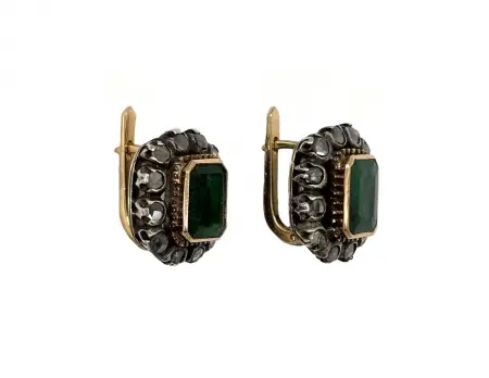 Kolczyki ze szmaragdami