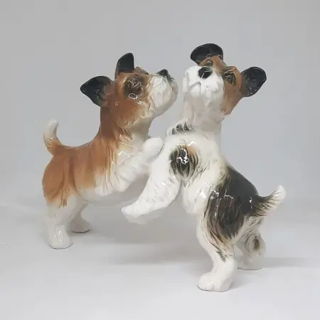 Figurka porcelanowa Para Terierów Karl ENS