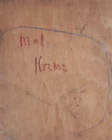 Portret kobiety z koralowym kolczykiem