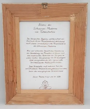 Porcelanowa ikona Czarna Madonna