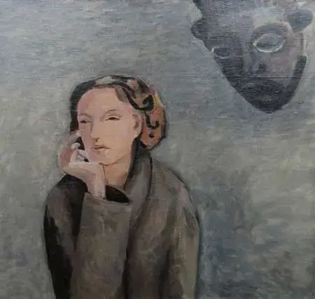 Portret Niny Lange  (żony Wiesława Lange) .