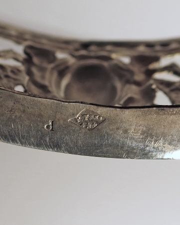 Para srebrnych solniczek Paillard Freres, Paryż, ok. 1880