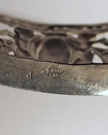 Para srebrnych solniczek Paillard Freres, Paryż, ok. 1880
