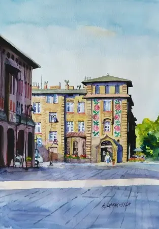 Nikiszowiec. Dom z różami 