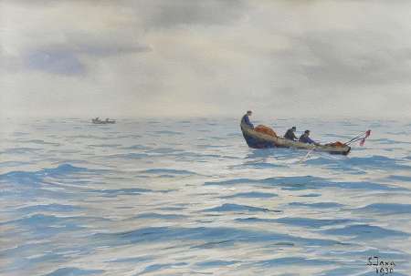 Łodzie rybackie na otwartym morzu, 1930