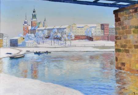 Wawel w zimie, 1938