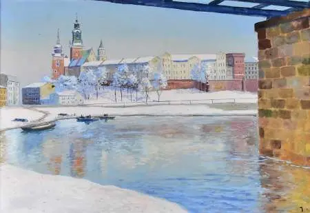 Wawel w zimie, 1938