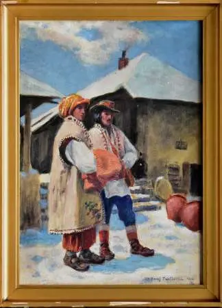 Hucuł i hucułka, 1936