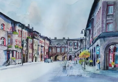 Katowice Nikiszowiec - Cafe Byfyj na Placu Wyzwolenia