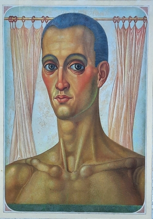 Biust tancerza atlety