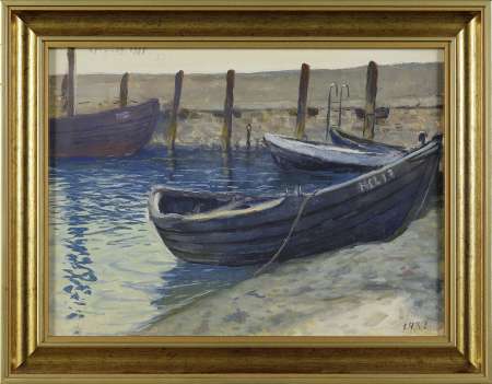 Łodzie / Plaża, obraz dwustronny