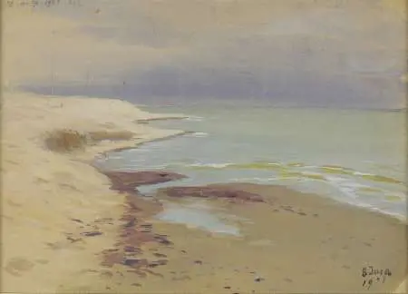 Łodzie / Plaża, obraz dwustronny