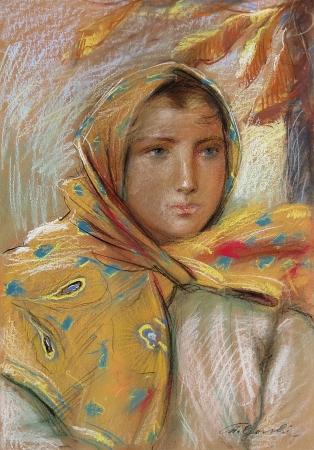 Portret dziewczyny w chuście, ok. 1937