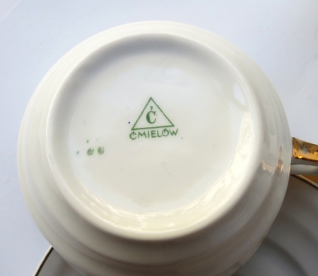 Fragment serwisu do herbaty Bałtyk Ćmielów, ok. 1930