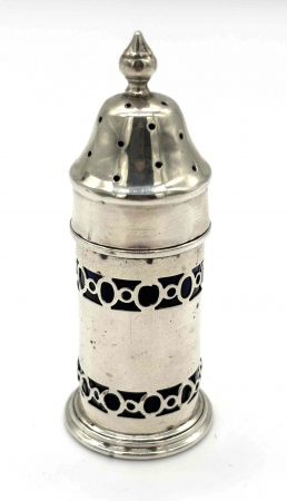 Musztardniczka z łyżeczką i solniczką