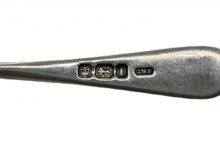 Łyżeczka srebrna do soli