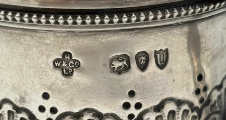 Musztardniczka i solniczka - srebro