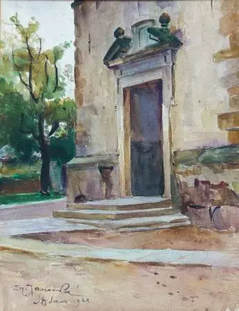 Wejście do fary w Starym Sączu, 1922