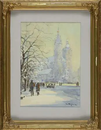 Rynek zimą