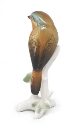 Figurka porcelanowa Rudzik, Karl ENS II poł. XX w.