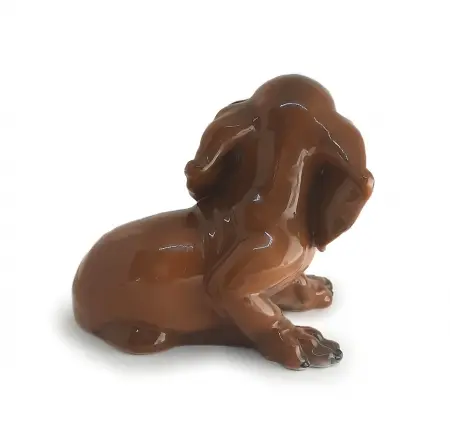 Figurka porcelanowa Jamniczek proj. George Kuspert, Rosenthal II poł. XX w.