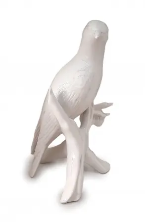 Figurka porcelanowa Ptak na gałęzi, Karl ENS I poł. XX w.