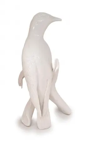 Figurka porcelanowa Ptak na gałęzi, Karl ENS I poł. XX w.