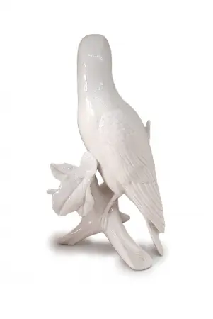 Figurka porcelanowa Ptak na gałęzi, Karl ENS I poł. XX w.