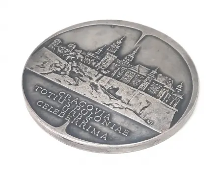 Medal CRACOVIA TOTIUS POLONIAE URBS CELEBERRIMA / 70 LAT AKADEMII GÓRNICZO-HUTNICZEJ IM. STANISŁAWA STASZICA W KRAKOWIE 1919-1989