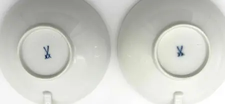 Para filiżanek porcelanowych - MIŚNIA