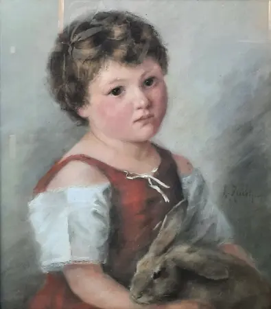 Dziewczynka z królikiem