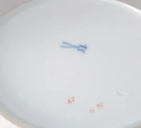 Porcelanowy talerzyk, Miśnia lata 70. XX w.