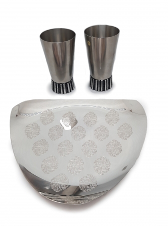 Patera na owoce i para pucharków WMF