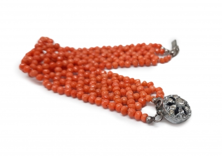 Bransoletka z korali naturalnych