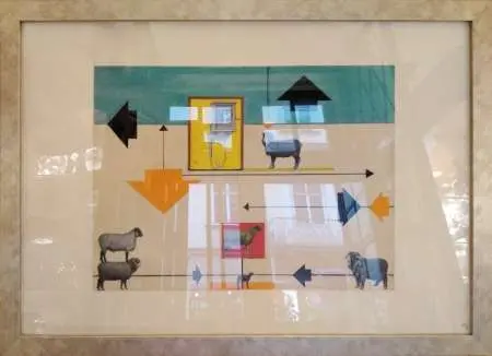 Bez tytułu, collage 1972 r.