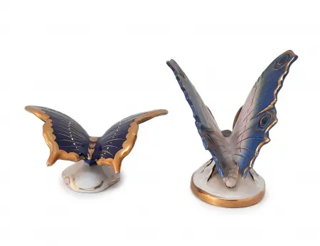Porcelanowe figurki Motyle