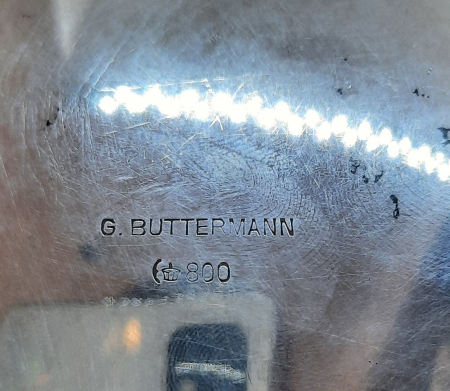 Srebrna cukiernica na kluczyk