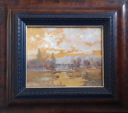 Pejzaż z gesiareczką