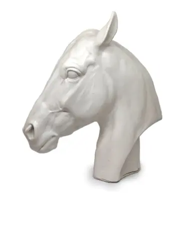 Figura biskwitowa Głowa konia, proj. Albert Heinrich Hussmann, Rosenthal, Niemcy I poł. XX w.