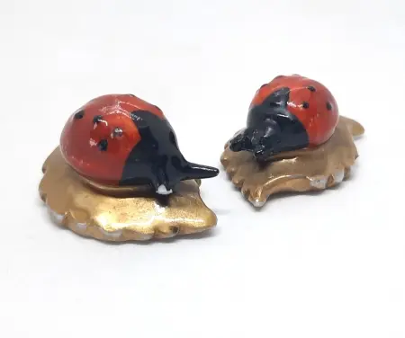 Para porcelanowych figurek Biedronki, Rudolstadt Volkstedt I poł. XX w.