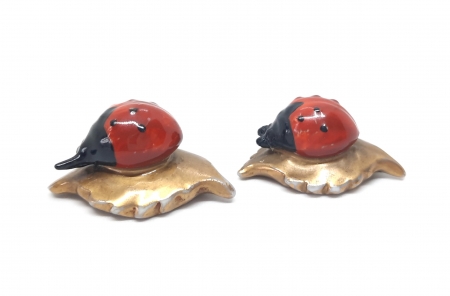 Para porcelanowych figurek Biedronki, Rudolstadt Volkstedt I poł. XX w.