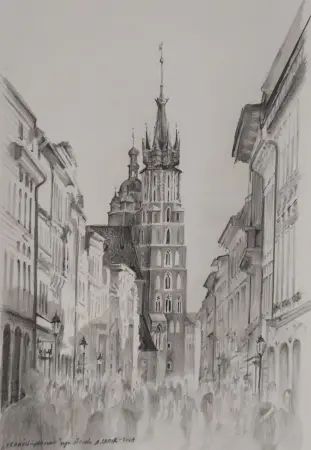 Plener w Krakowie - ul. Floriańska 