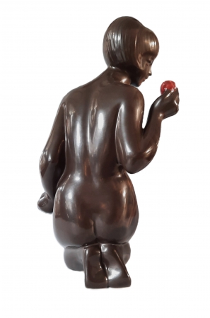 Figura ceramiczna Kobieta z różą, Zakłady Ceramiki Artystycznej Znojmo