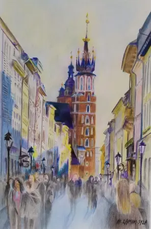 Plener w Krakowie - ul. Floriańska ( w popołudniowym słońcu) 